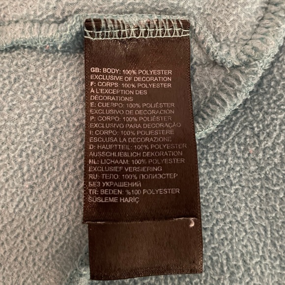 Girls North Face Fleece hooded jacket. Very good used condition. Size 5 (XXS) - Picture 11 of 11